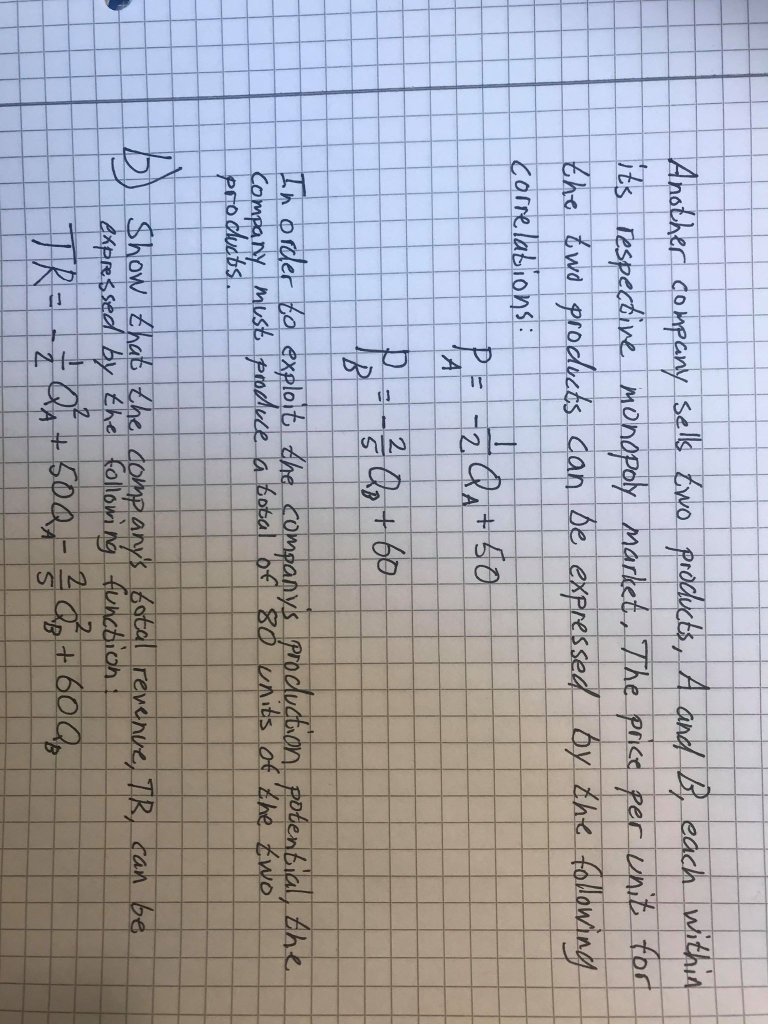 Solved Business mathematics - Revenue, cost and profits. | Chegg.com