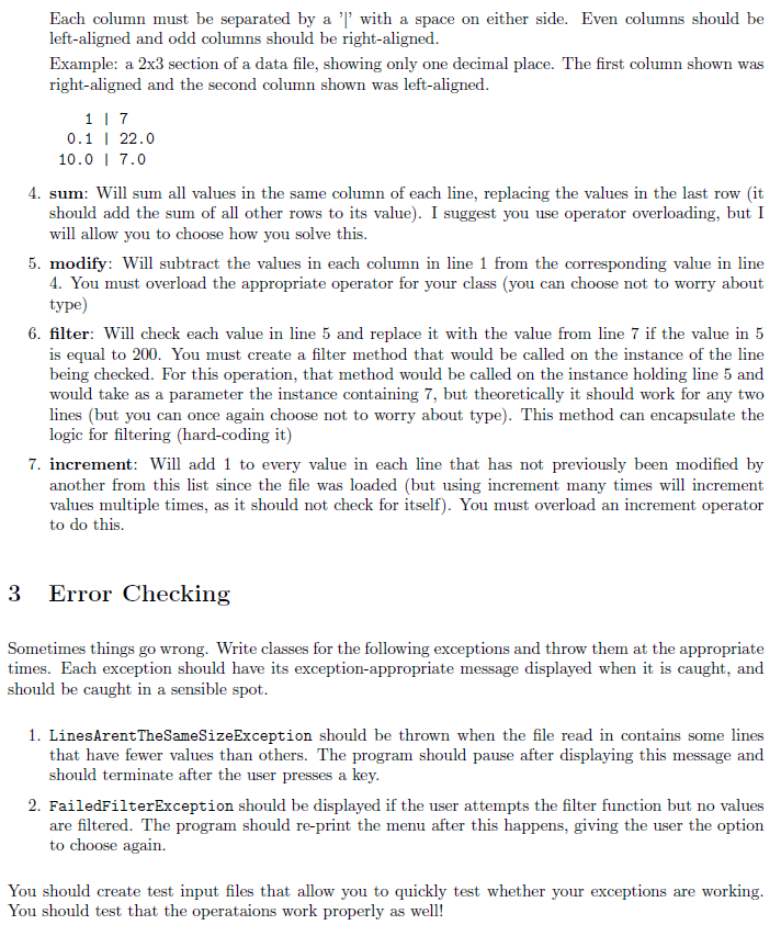 Answer in C++ language File content: 5 | 15 13 | | Chegg.com