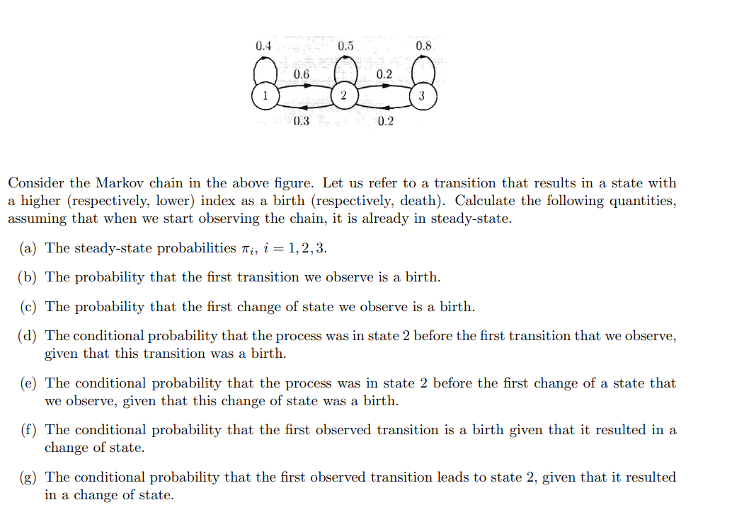 Solved Consider The Markov Chain In The Above Figure. Let Us | Chegg.com