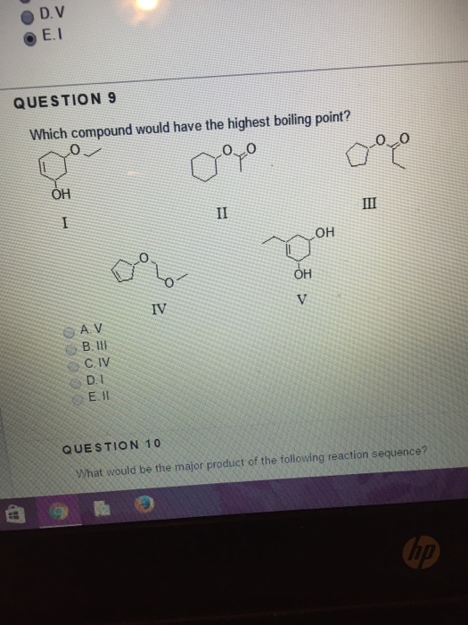 Which Compound Would Have The Highest Boiling Point