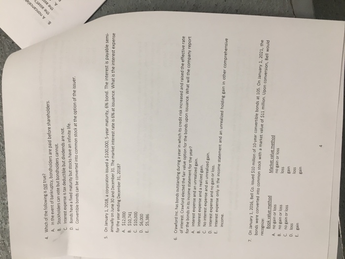 Solved Your answers to the multiple choice questions should | Chegg.com