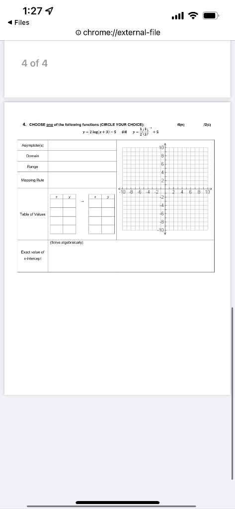Solved 1:27 4 | Chegg.com