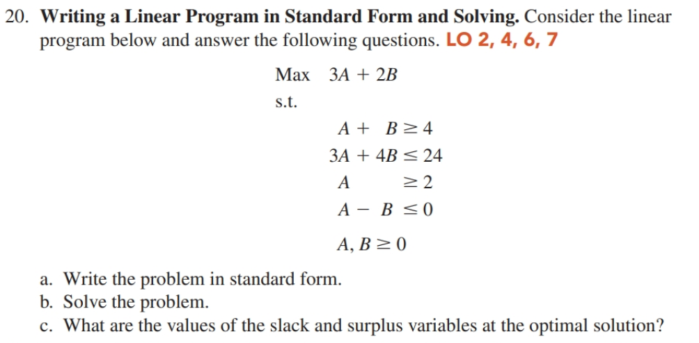 Solved Consider the following linear program below and | Chegg.com