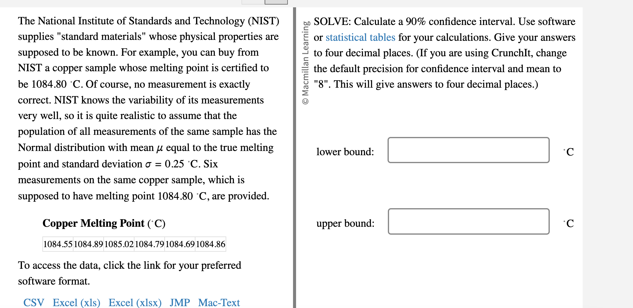 THE NATIONAL INSTITUTE OF STANDARDS AND TECHNOLOGY SUPPLIES STANDARD MATERIALS visual data 2