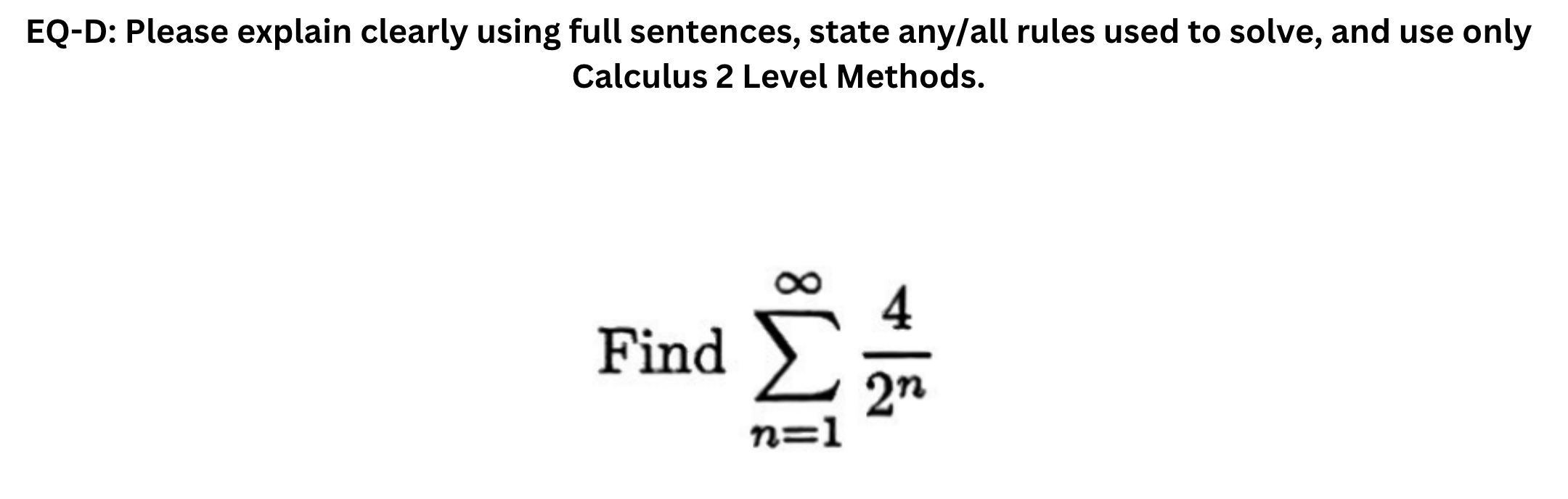 Solved EQ-D: Please Explain Clearly Using Full Sentences, | Chegg.com