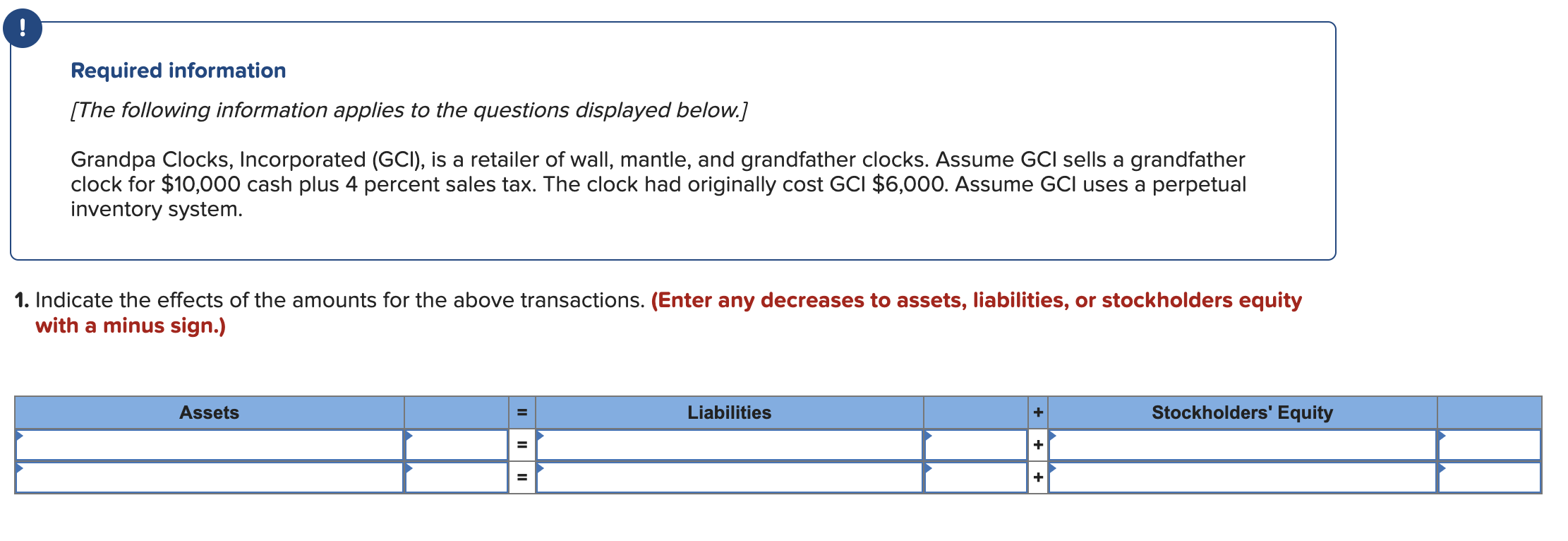 Solved Grandpa Clocks, Incorporated (GCI), is a retailer of