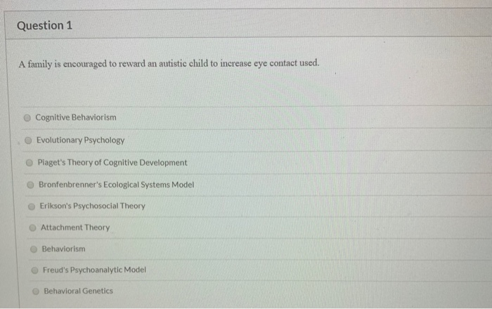 Solved Question1 A family is encouraged to reward an Chegg