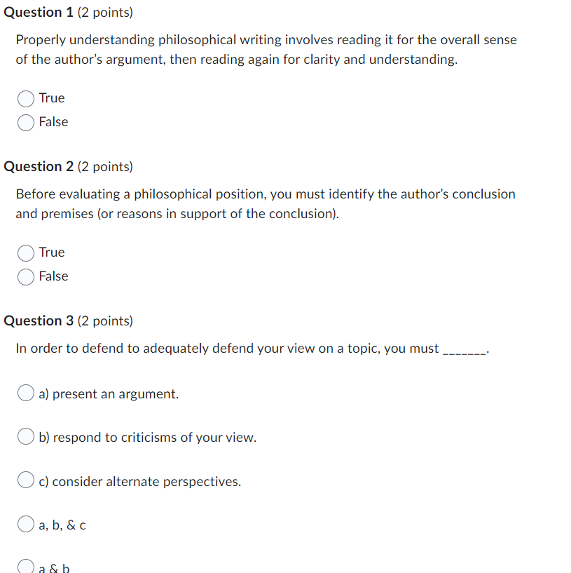 Solved Question 1 (2 points) Properly understanding | Chegg.com