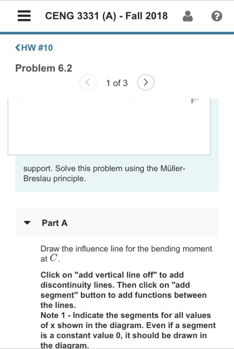 Solved CENG 3331 (A) Fall 2018 KHW #10 Problem 6.2 1 of 3 > | Chegg.com