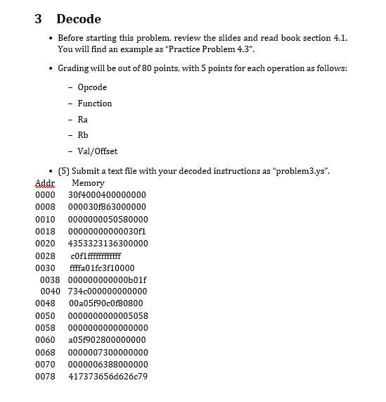 Decode Before starting this problem, review the | Chegg.com