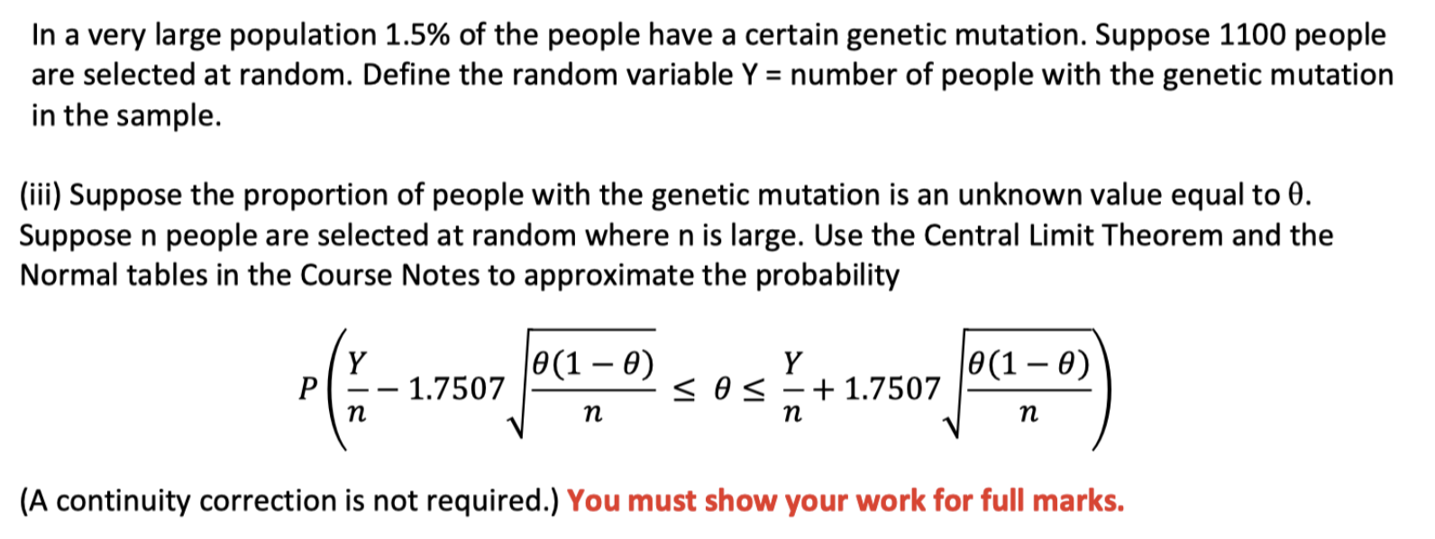 Solved In a very large population 1.5% of the people have a | Chegg.com