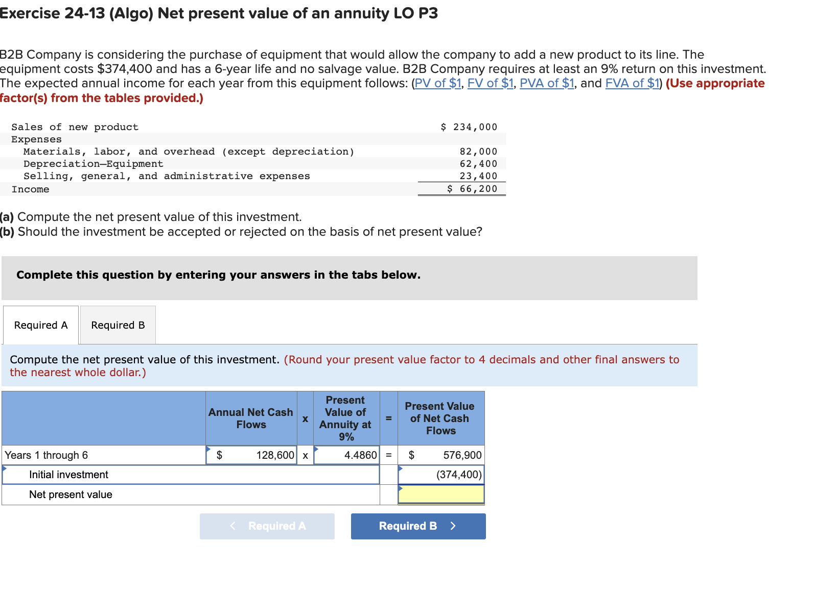 solved-exercise-24-13-algo-net-present-value-of-an-annuity-chegg