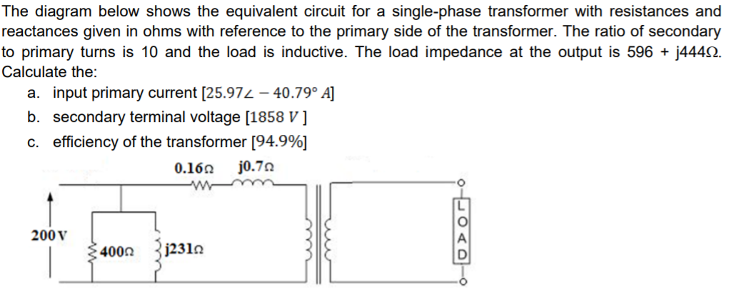 Solved The diagram below shows the equivalent circuit for a | Chegg.com