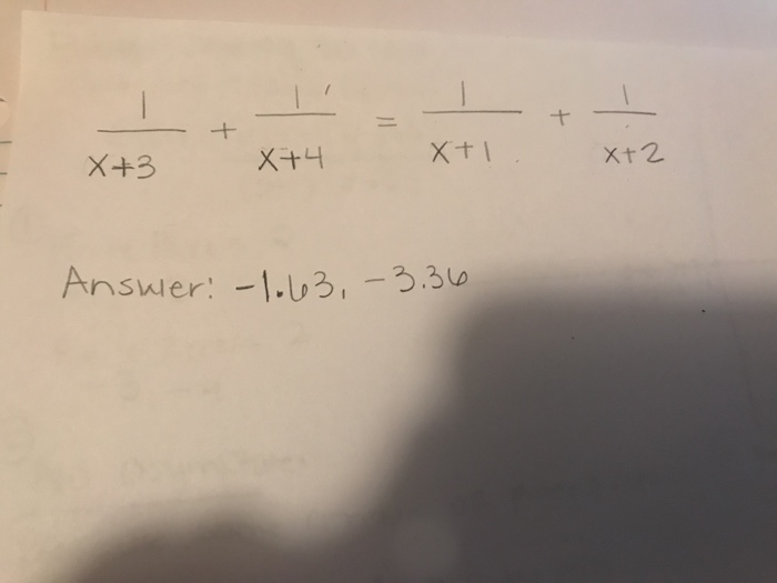 Solved how to solve for unknown variable “x”please show step | Chegg.com
