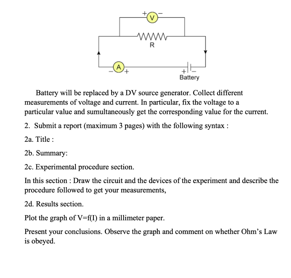 Solved Ohmic resistors which they don't obey Ohm's law are