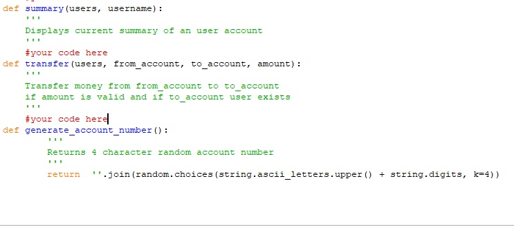 IT109- Final Project Simple Banking Application The | Chegg.com