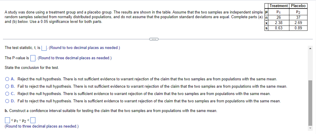 solved-a-study-was-done-using-a-treatment-group-and-a-chegg