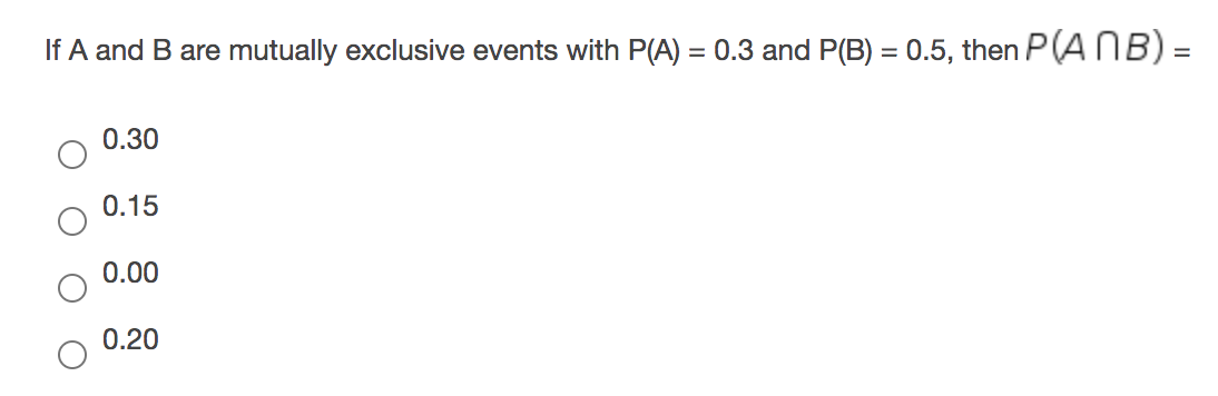 Solved If A And B Are Mutually Exclusive Events With P(A) = | Chegg.com