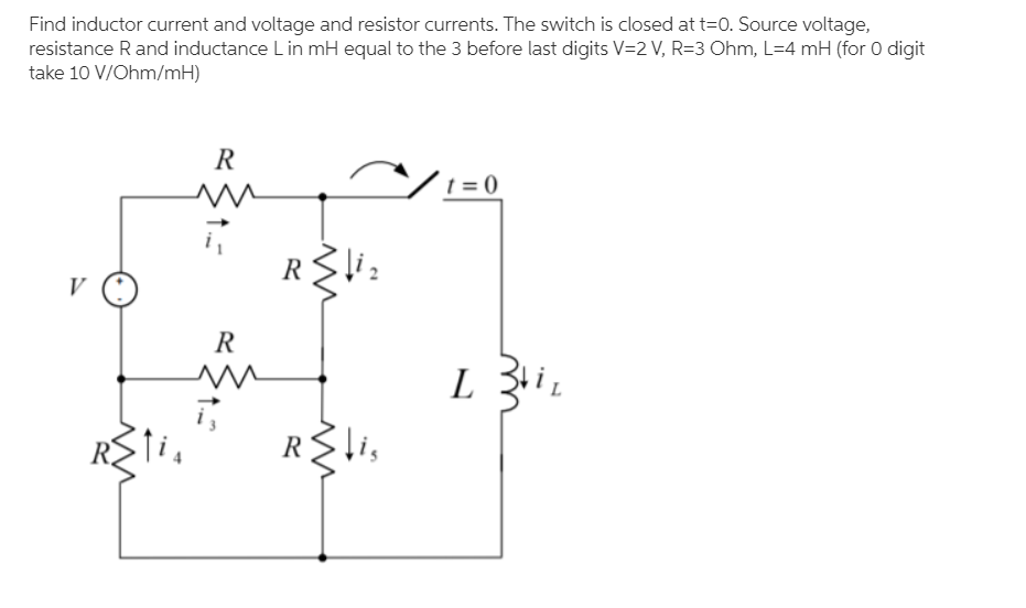 Solved Find inductor current and voltage and resistor | Chegg.com