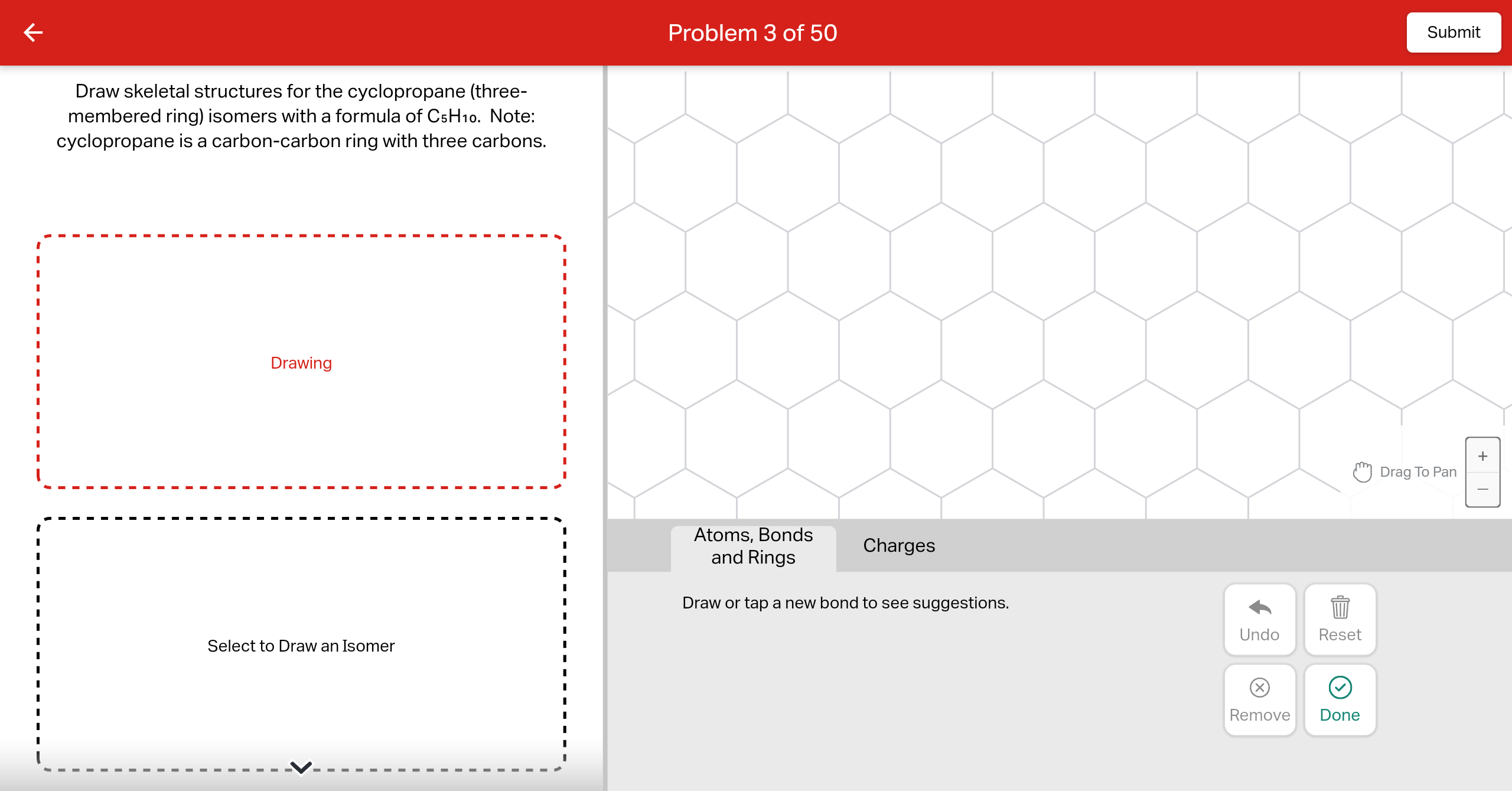 Solved Problem 3 Of 50 Draw Skeletal Structures For The | Chegg.com