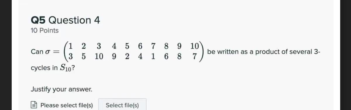 Solved Q5 Question 4 10 Points Can | Chegg.com