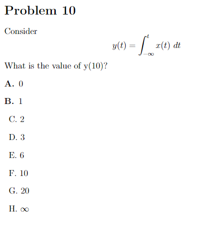 Solved Problem 10 Refers To The Signal X T 3u T U T 1 Chegg Com