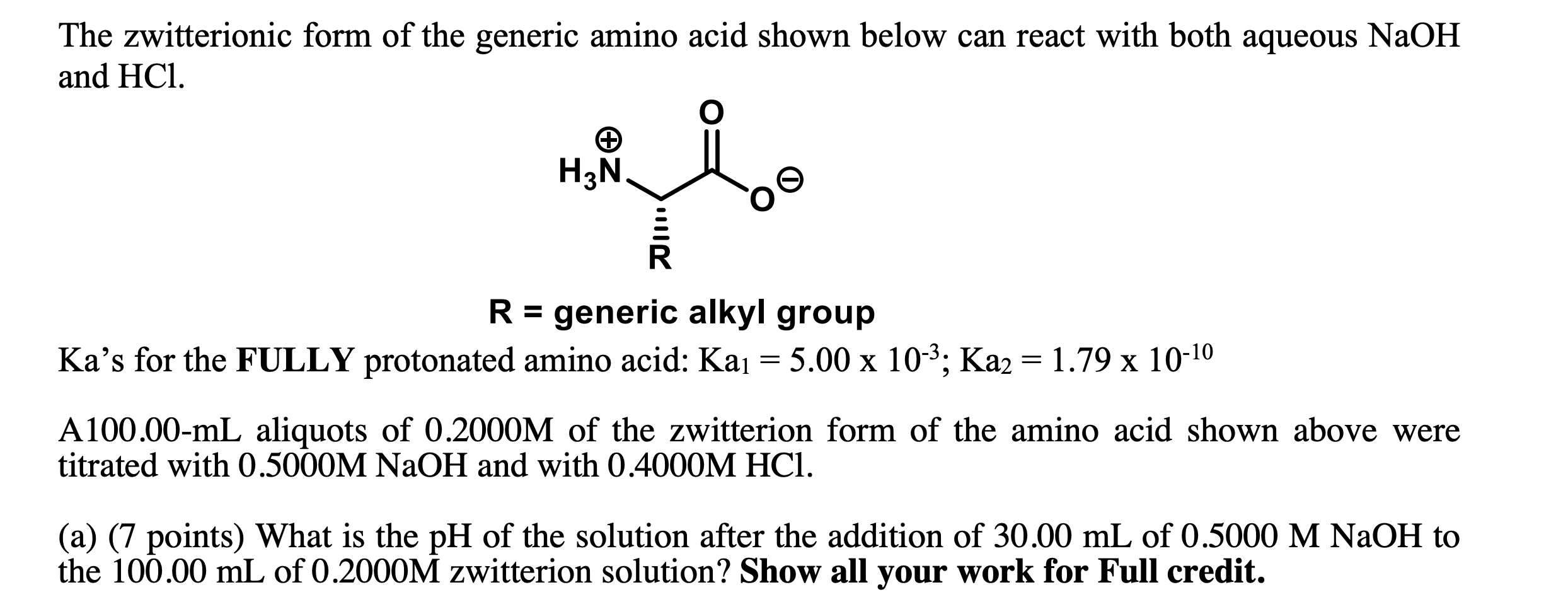 Solved B 10 Points What Is The Ph Of The Solution Aft Chegg Com