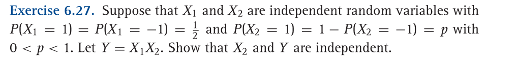 Solved Exercise 6.27. Suppose that X1 and X2 are independent | Chegg.com