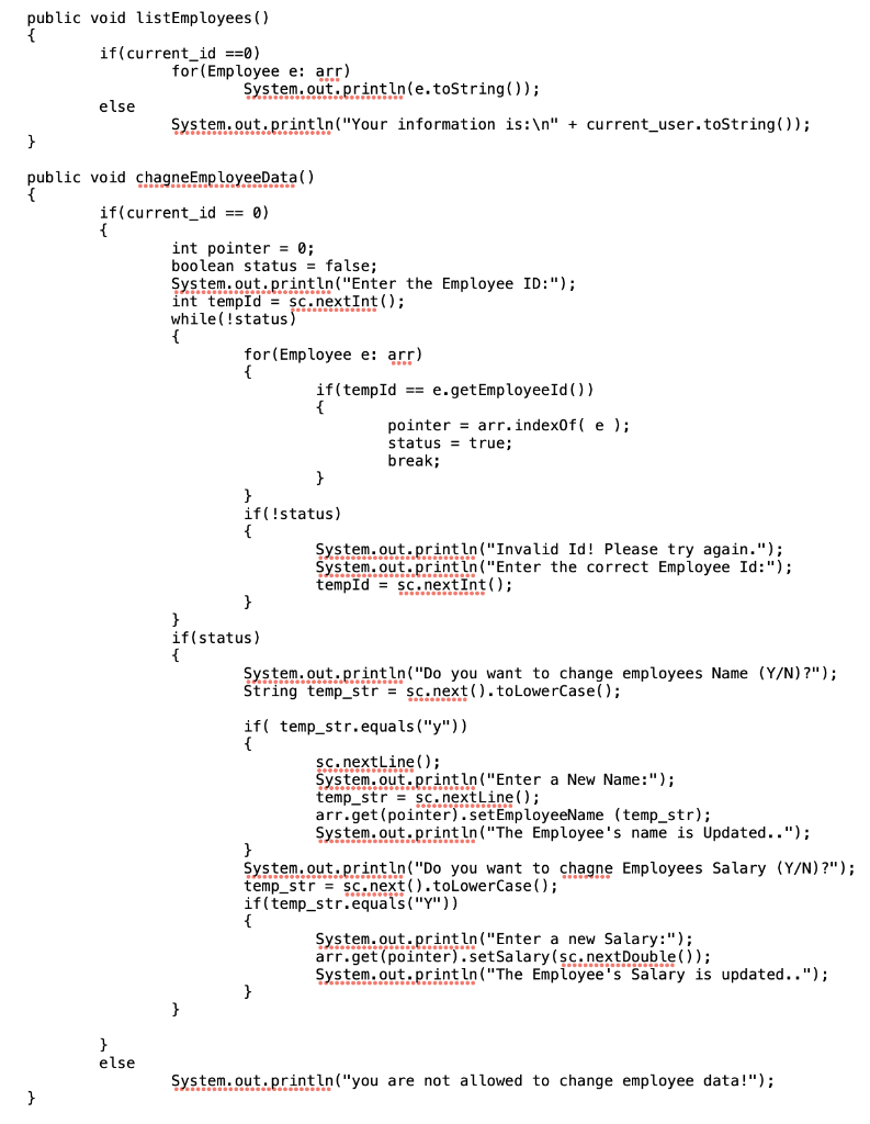 Here is my Code in Java: all the pictures go from | Chegg.com
