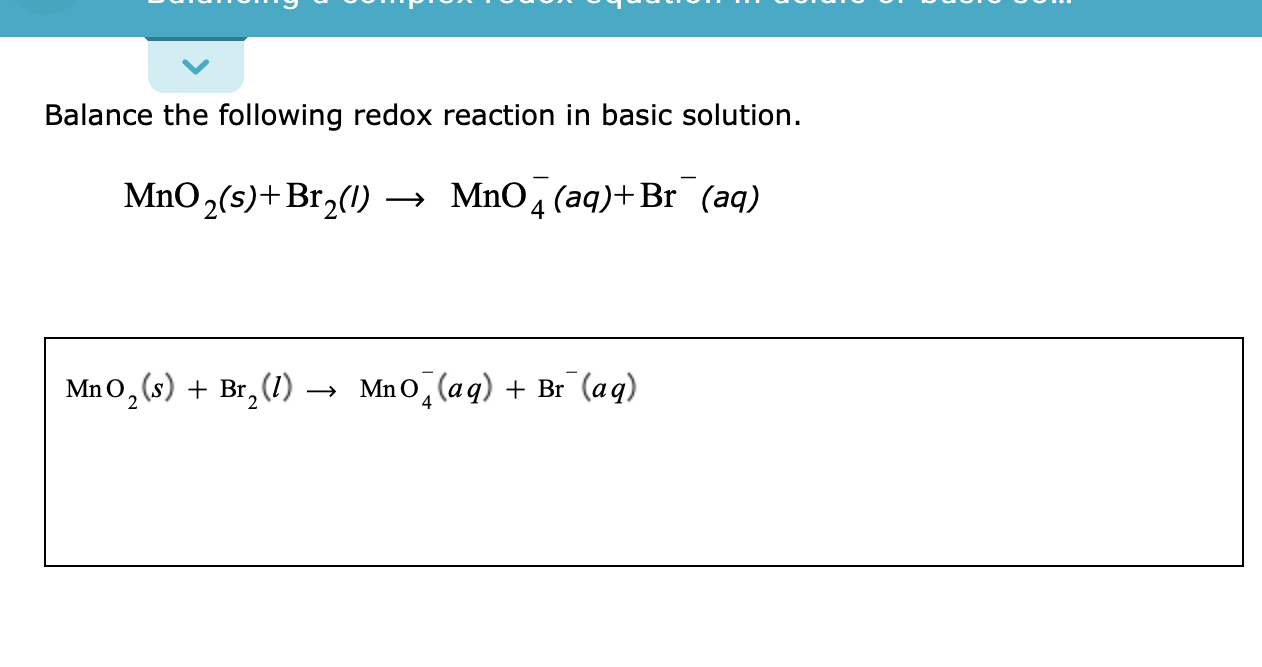 solved-balance-the-following-redox-reaction-in-basic-chegg