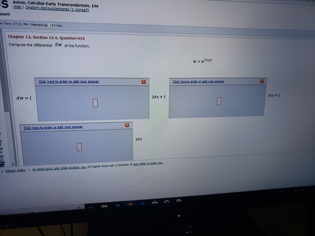 Solved Anton, Calculus Early Transcendentals, 10e Ment T | Chegg.com