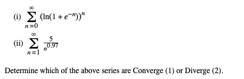 Solved Consider The Following Sequences. (i) Bn = (-1)" | Chegg.com