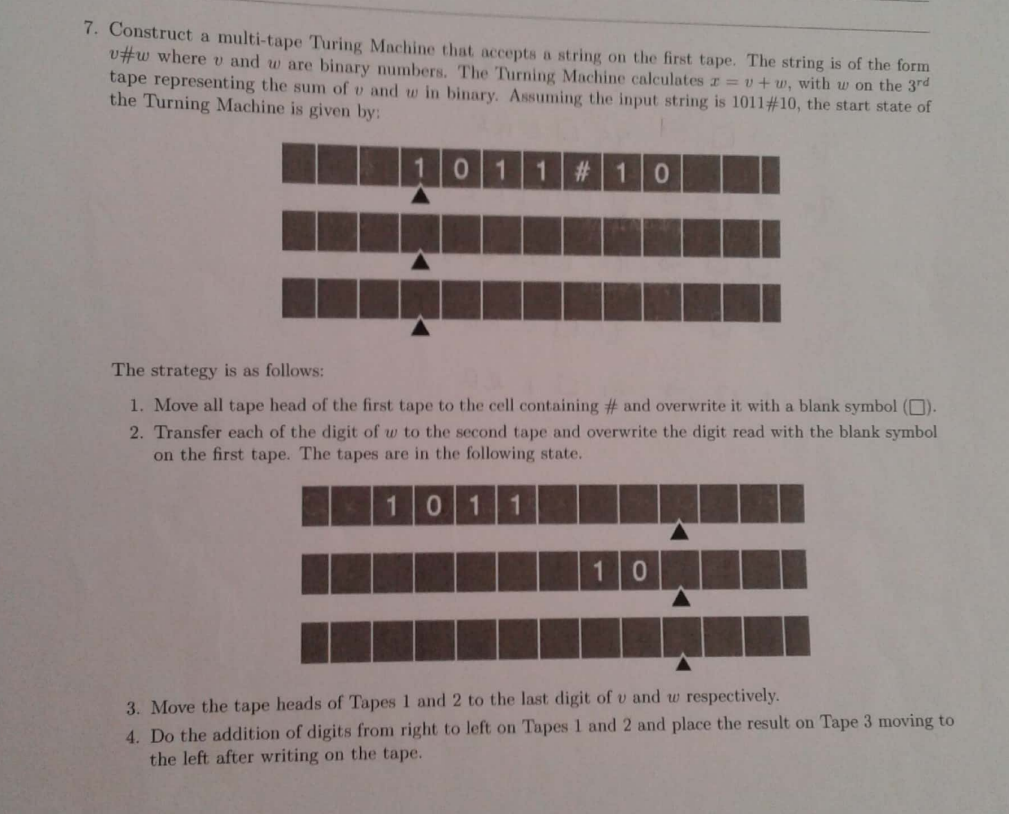 Construct A Transition Diagram For A Turing Machine With Sub