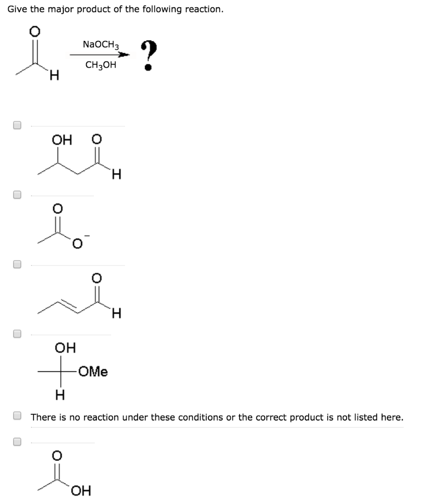 Solved Give The Major Product Of The Following Reaction Chegg Com