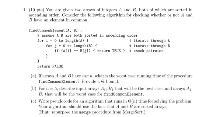 Solved You Are Given Two Arrays Of Integers A And B Both Of 7391