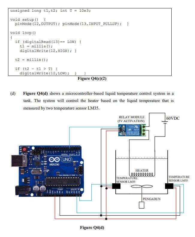 Solved QUESTION 3 (a) Figure Q3(a) shows the program code | Chegg.com