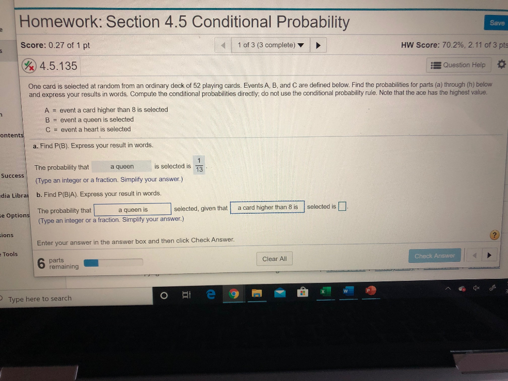 homework 5 conditional probability