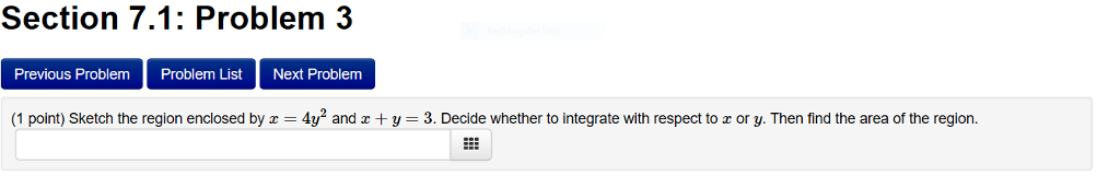Solved Section 7.1: Problem 3 Previous Problem Problem List | Chegg.com