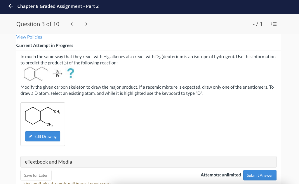 Solved – Chapter 8 Graded Assignment - Part 2 Question 3 of | Chegg.com