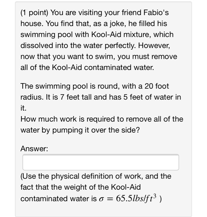 Solved You are visiting your friend Fabio's house. You find