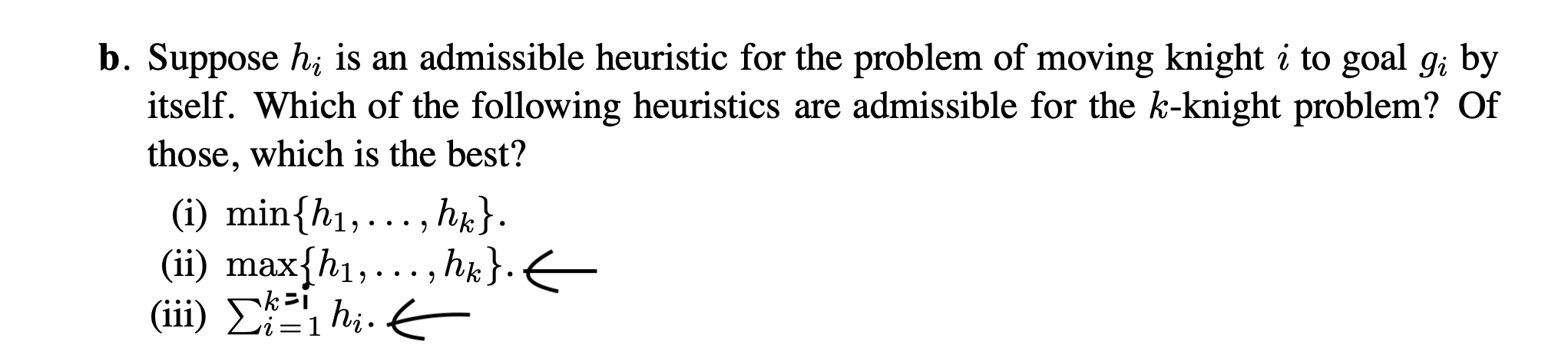 Solved 3.15 Consider the problem of moving k knights from k | Chegg.com