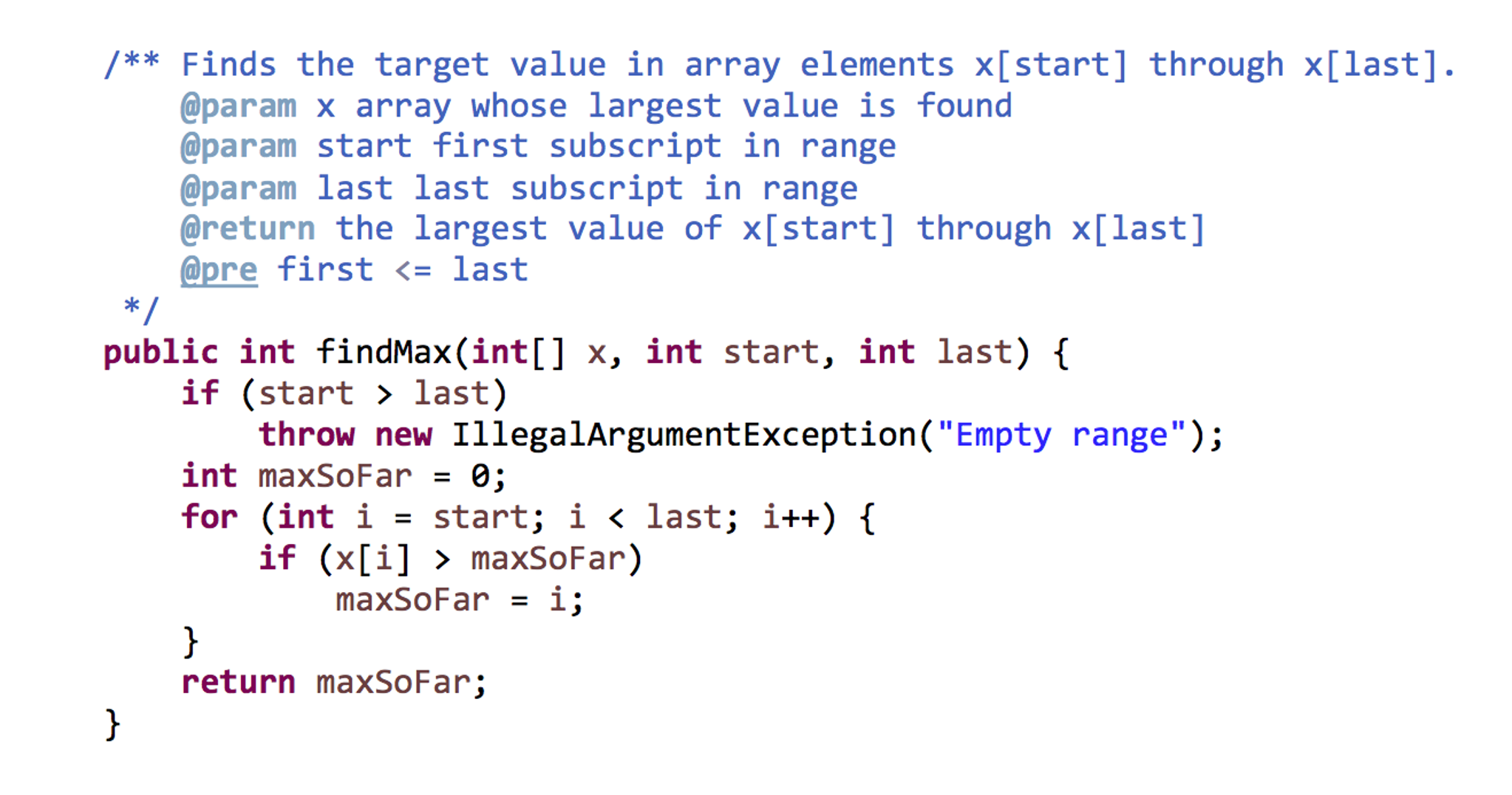 Solved ** Finds the target value in array elements x[start] | Chegg.com