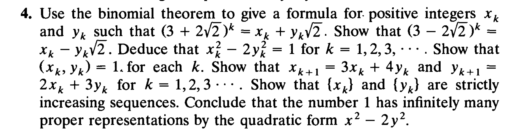 Solved 4. Use the binomial theorem to give a formula for | Chegg.com