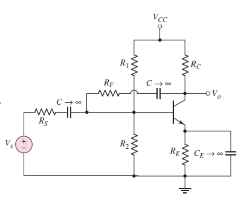 Solved Find the polarity of the feedback as well as the | Chegg.com