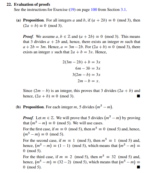 Solved a) Proposition. For all integers a and b, if | Chegg.com