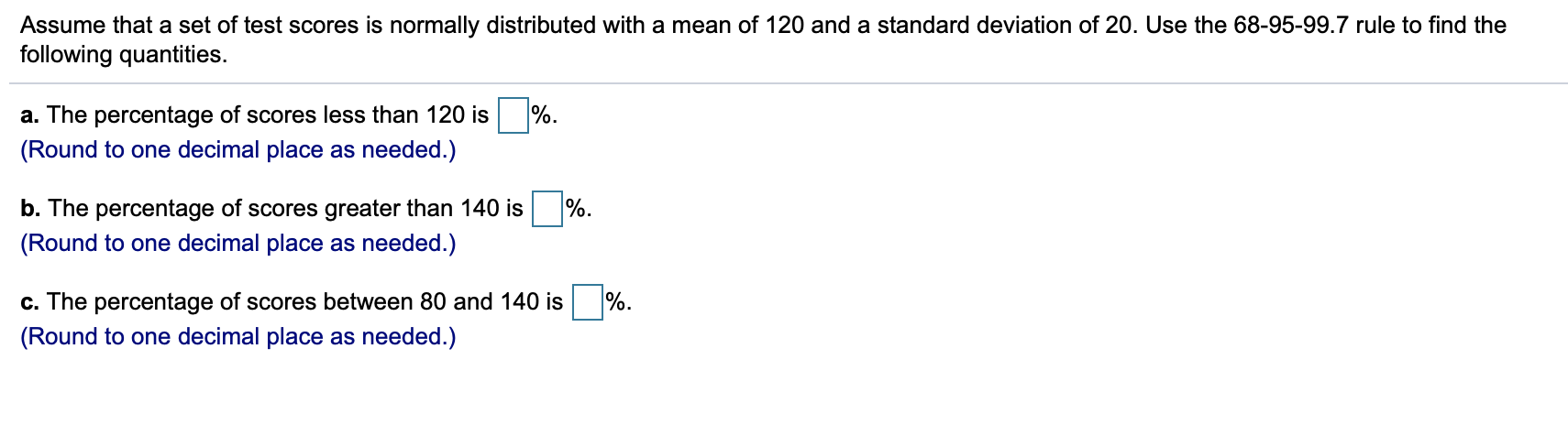 Solved Assume that a set of test scores is normally | Chegg.com