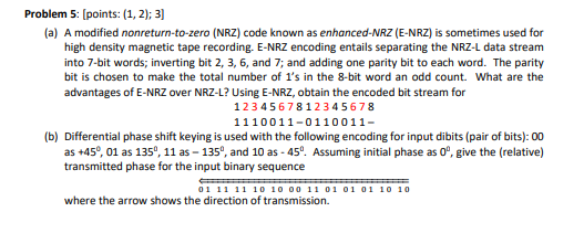 Solved Problem 5: (points: (1, 2); 3] (a) A modified | Chegg.com