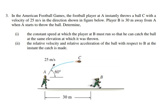 Solved 3. In The American Football Games, The Football | Chegg.com