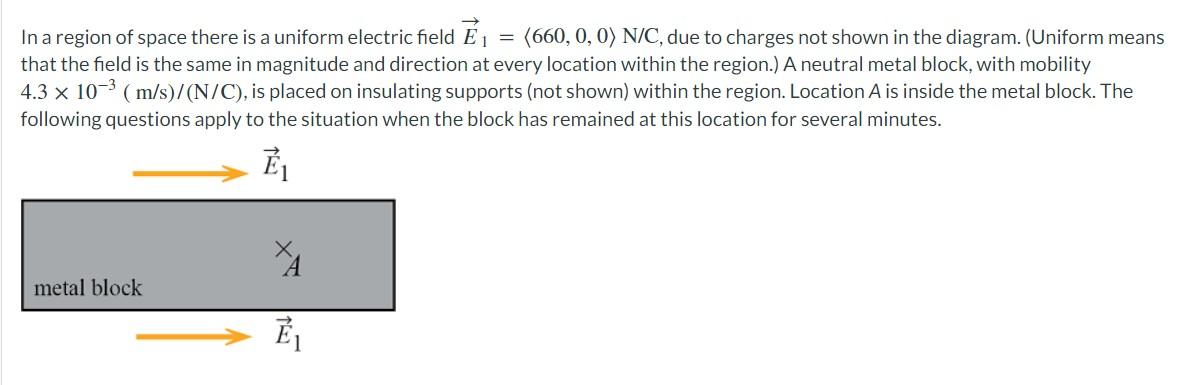 Solved In a region of space there is a uniform electric | Chegg.com
