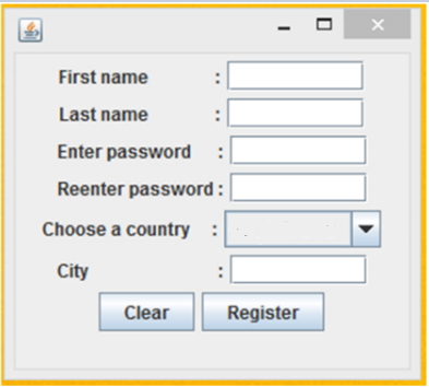 Solved in Java make a GUI that can be used for opening new | Chegg.com